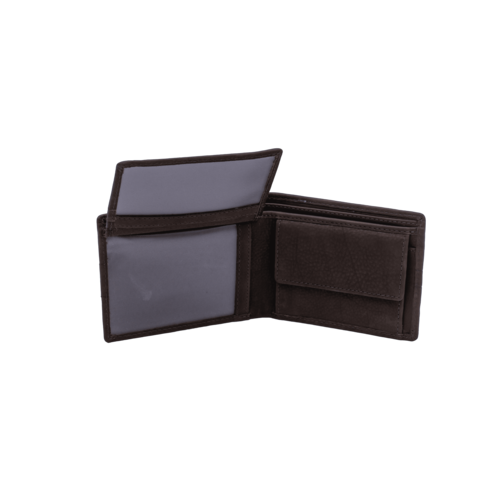 BILLETERA MONEDERO DOBLE MARRON