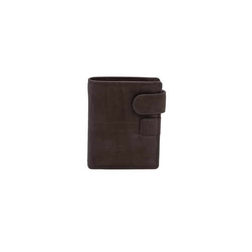 BILLETERA MONEDERO DOBLE MARRON
