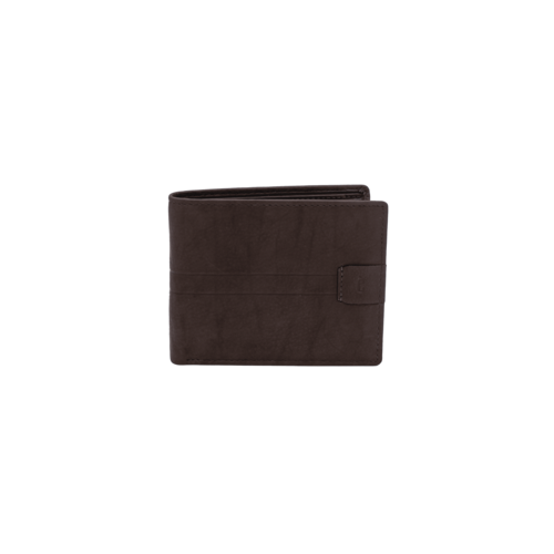 BILLETERA MONEDERO DOBLE MARRON