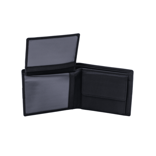 BILLETERA MONEDERO DOBLE NEGRO