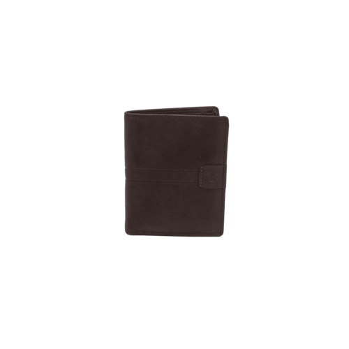 BILLETERA MONEDERO DOBLE MARRON