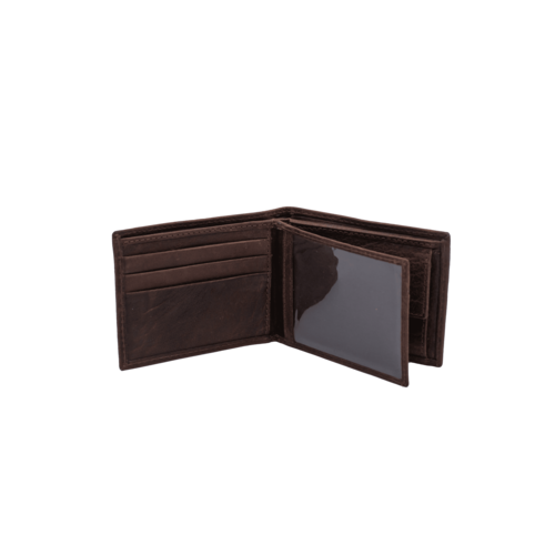 BILLETERA MONEDERO FOSIL MARRON