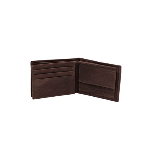 BILLETERA MONEDERO FOSIL MARRON