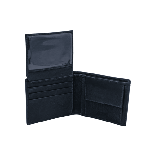 BILLETERA MONEDERO FOSIL AZUL