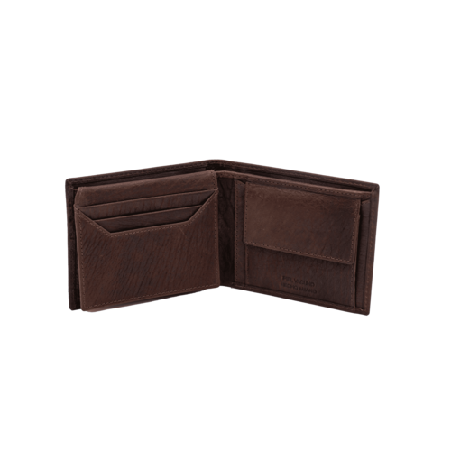BILLETERA MONEDERO FOSIL MARRON