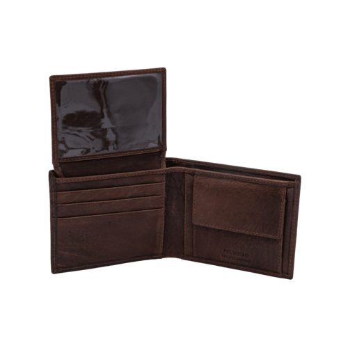 BILLETERA MONEDERO FOSIL MARRON