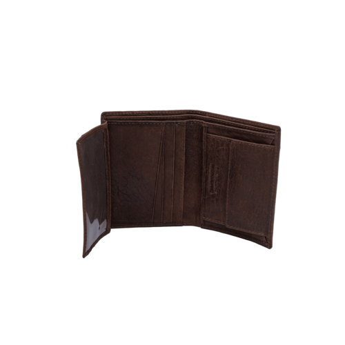 BILLETERA MONEDERO FOSIL MARRON