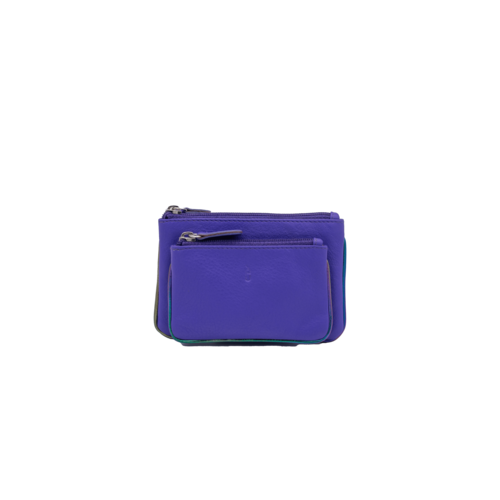 MONEDERO DOBLE IRIS MORADO