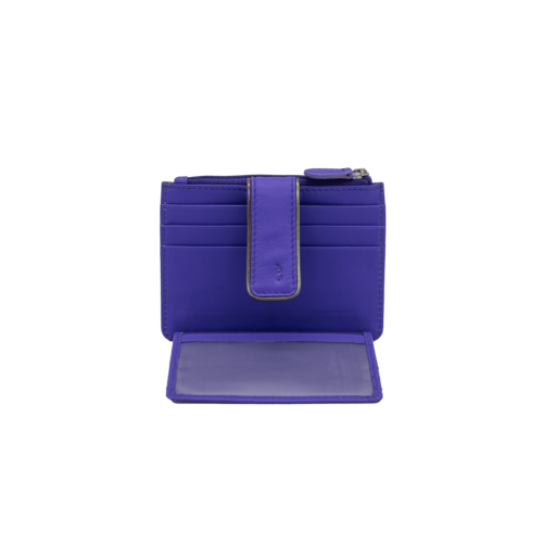 TARJETERO MONEDERO IRIS MORADO