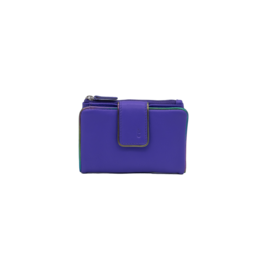 CARTERA MONEDERO CREMALLERA IRIS MORADO