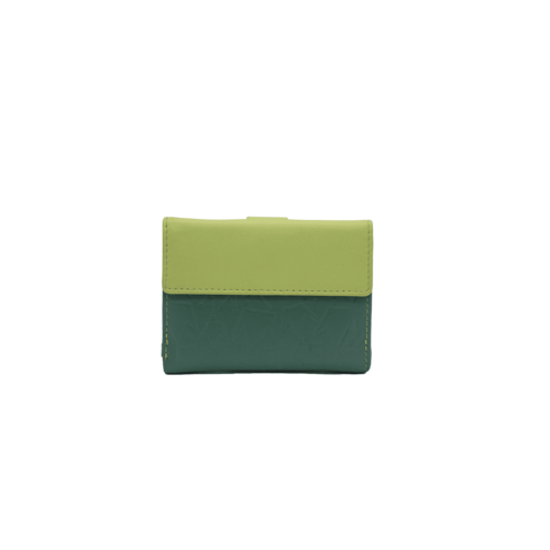 CARTERA MONEDERO SOLAPA REINA VERDE