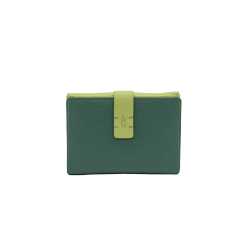 CARTERA MONEDERO SOLAPA REINA VERDE