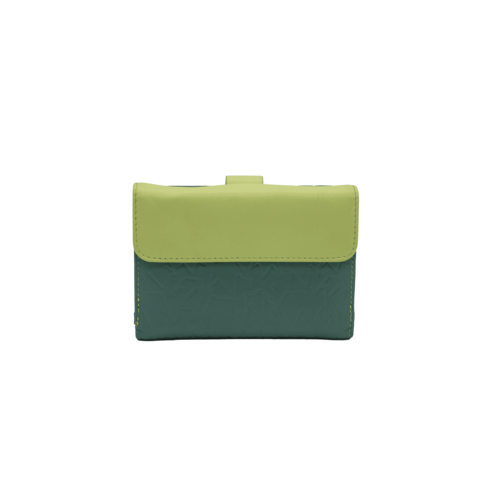 CARTERA MONEDERO SOLAPA REINA VERDE