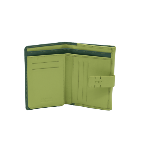 CARTERA MONEDERO SOLAPA REINA VERDE