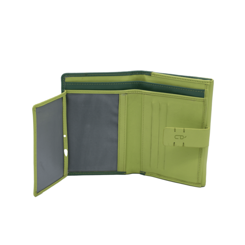 CARTERA MONEDERO SOLAPA REINA VERDE
