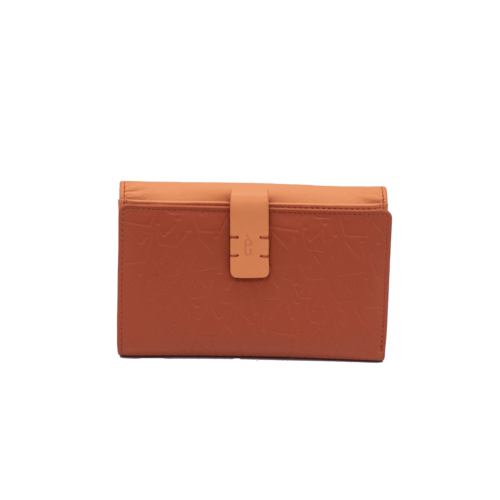 CARTERA MONEDERO SOLAPA REINA MELOCOTON