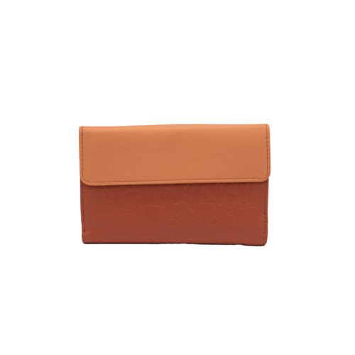 CARTERA MONEDERO SOLAPA REINA MELOCOTON