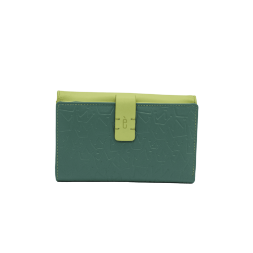 CARTERA MONEDERO SOLAPA REINA VERDE