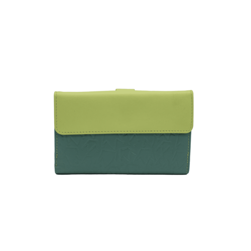 CARTERA MONEDERO SOLAPA REINA VERDE