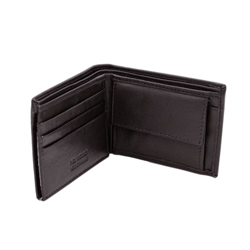 BILLETERA MONEDERO LUNA MARRON