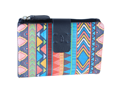 CARTERA MONEDERO CREMALLERA TRIBU AZUL