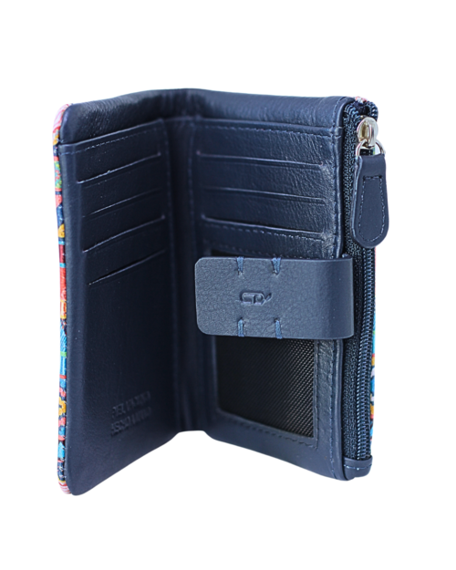 CARTERA MONEDERO CREMALLERA TRIBU AZUL