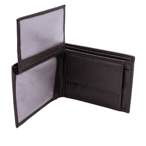 BILLETERA MONEDERO LUNA MARRON