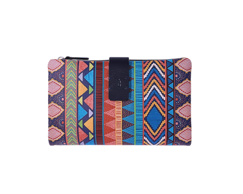 CARTERA MONEDERO CREMALLERA TRIBU AZUL