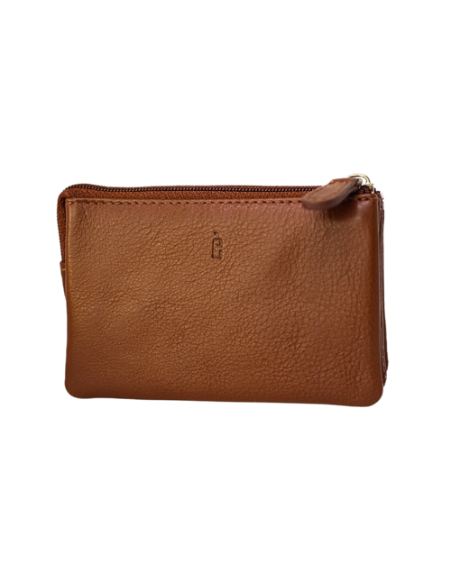 MONEDERO TRIPLE TUCO MARRON
