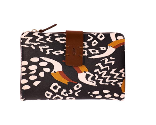 CARTERA MONEDERO CREMALLERA TUCO MARRON
