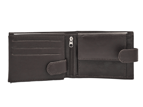 BILLETERA MONEDERO AIRE MARRON