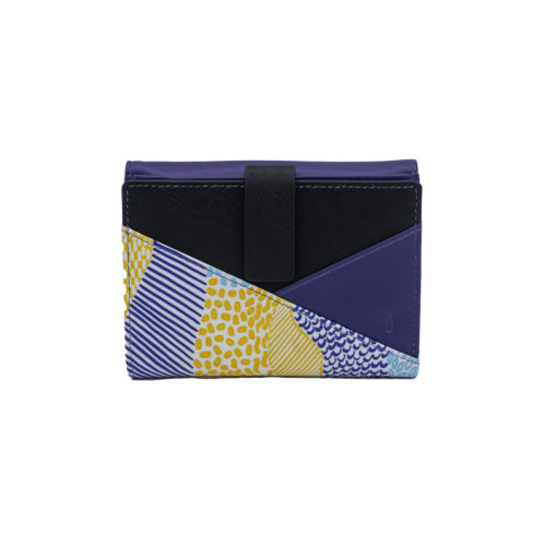 CARTERA MONEDERO SOLAPA CORAL NEGRO