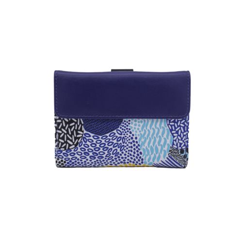 CARTERA MONEDERO SOLAPA CORAL NEGRO