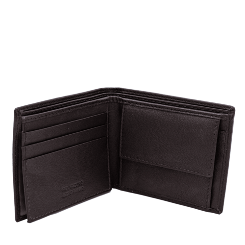 BILLETERA MONEDERO LUNA MARRON