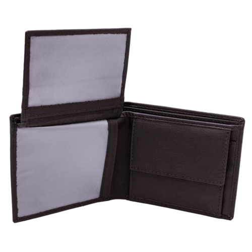 BILLETERA MONEDERO LUNA MARRON