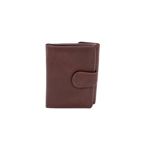 BILLETERA MONEDERO ESTRELLAS MARRON