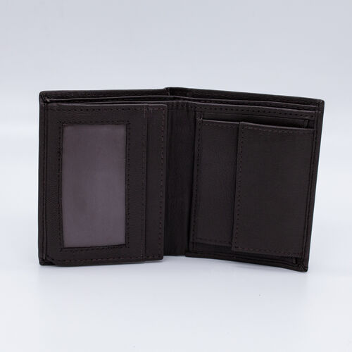 BILLETERA MONEDERO AIRE MARRON