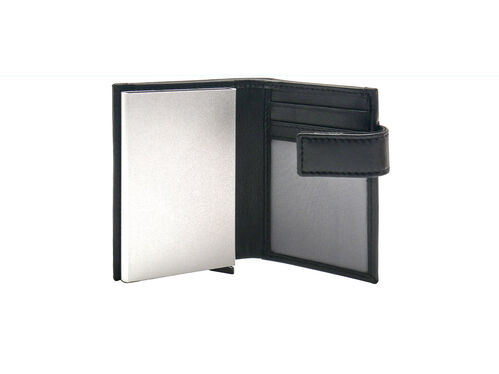 TARJETERO ALUMINIO ESTRELLAS NEGRO