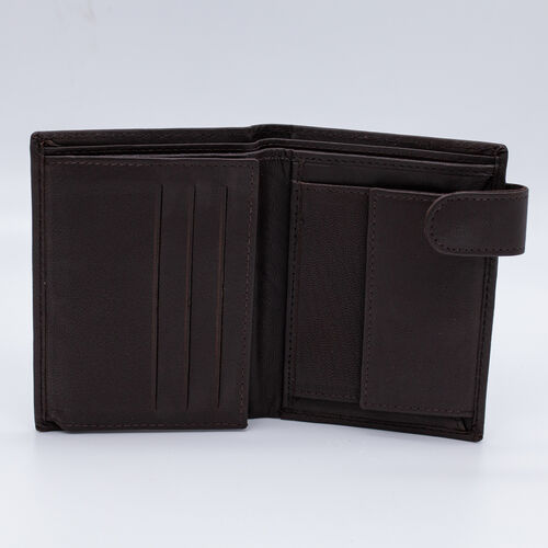 BILLETERA MONEDERO AIRE MARRON
