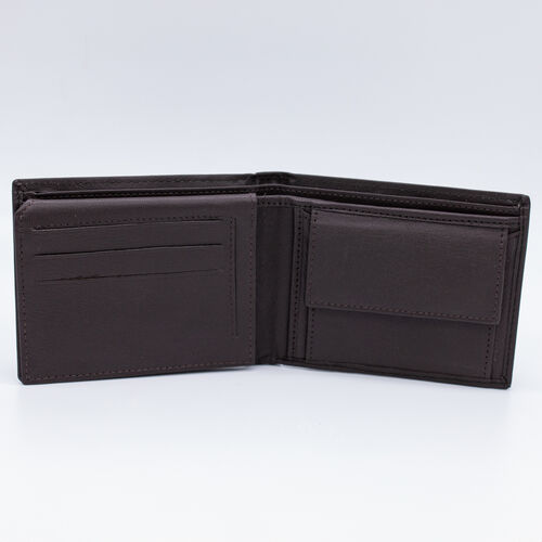 BILLETERA MONEDERO AIRE MARRON