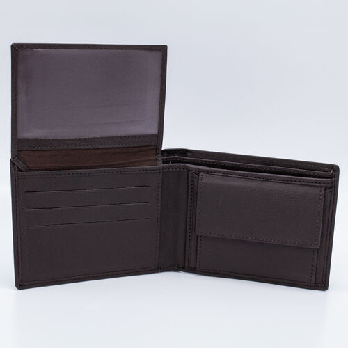 BILLETERA MONEDERO AIRE MARRON