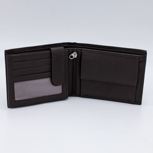 BILLETERA MONEDERO AIRE MARRON
