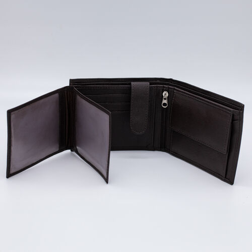 BILLETERA MONEDERO AIRE MARRON