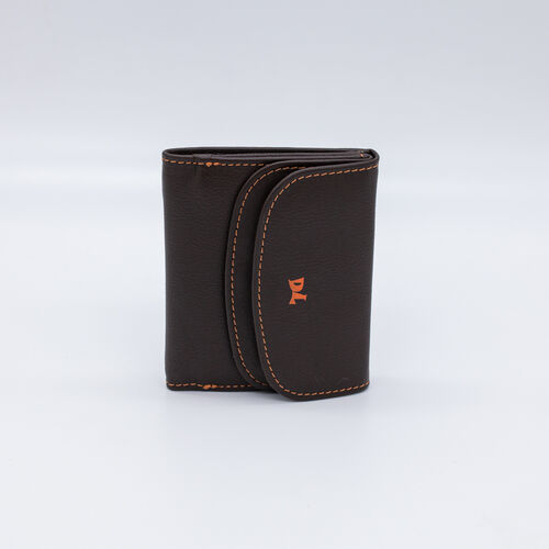 BILLETERA MONEDERO FUEGO MARRON