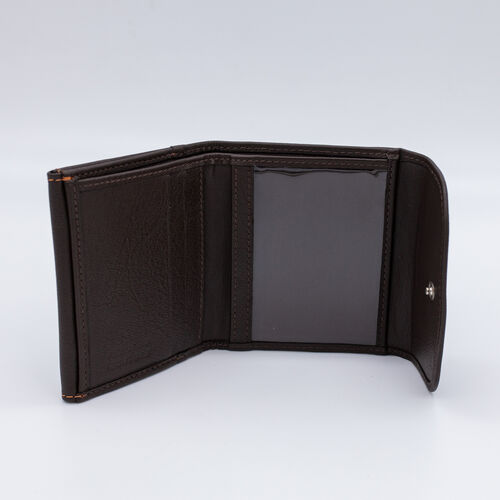 BILLETERA MONEDERO FUEGO MARRON