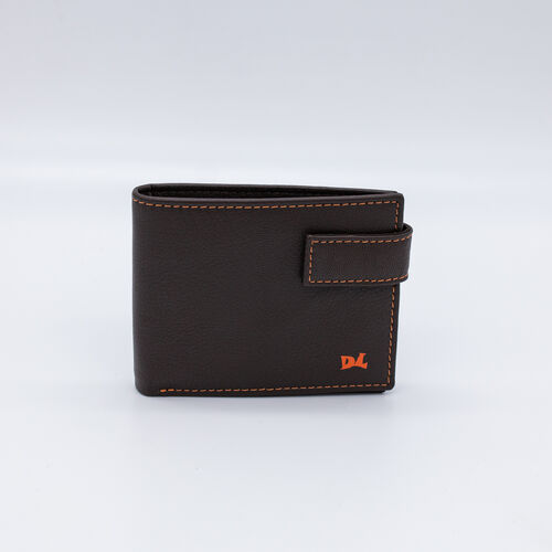 BILLETERA MONEDERO FUEGO MARRON
