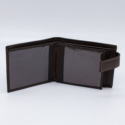 BILLETERA MONEDERO FUEGO MARRON