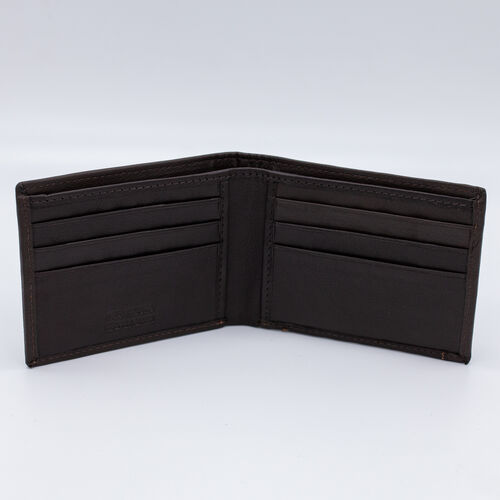 BILLETERA MONEDERO EXTERIOR FUEGO MARRON