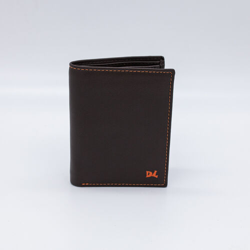BILLETERA MONEDERO FUEGO MARRON