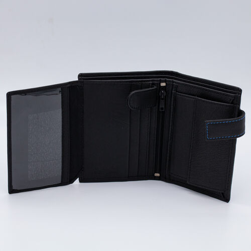 BILLETERA MONEDERO FUEGO NEGRO